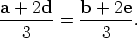 a-+-2d-   b-+--2e    3    =    3   .