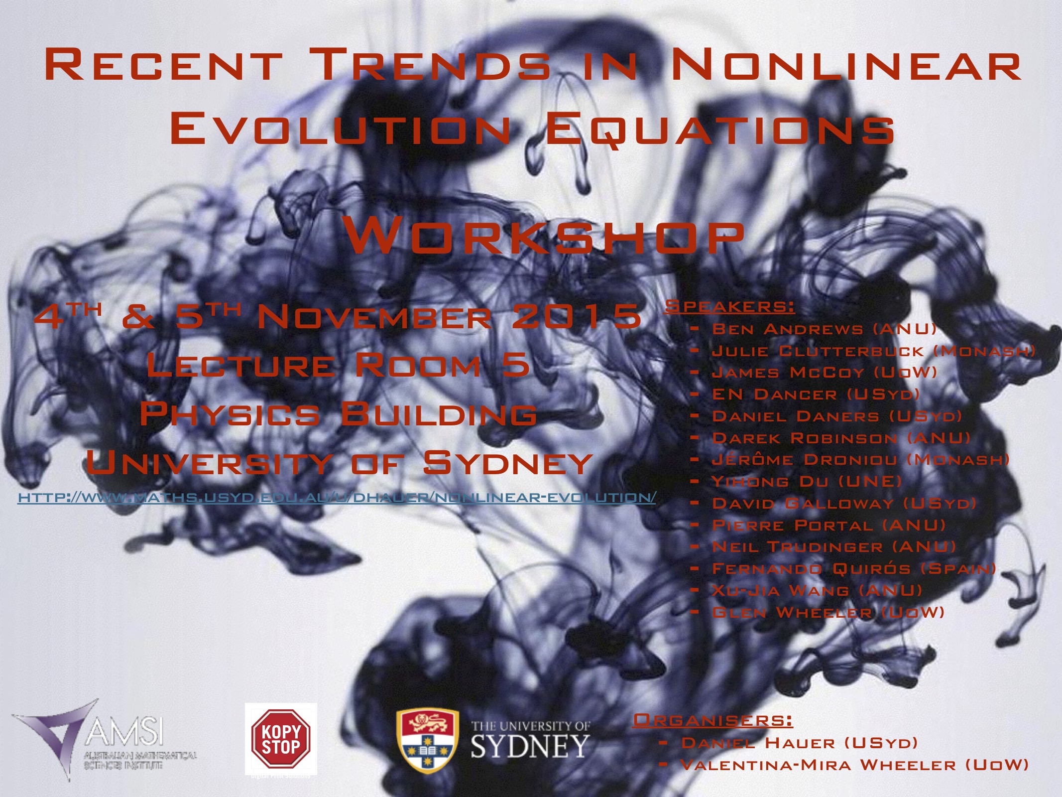 Recent Trends in Nonlinear Evolution Equations (2015)